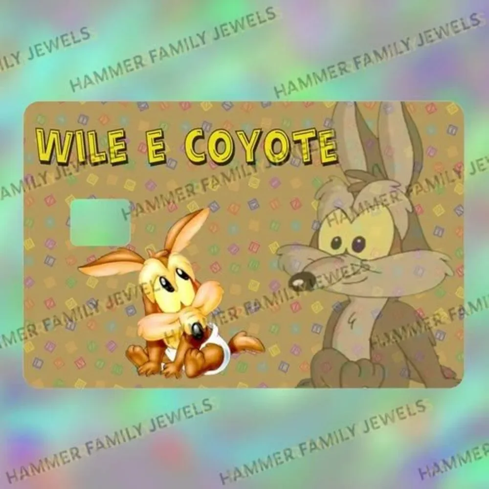 Baby Wile E Coyote Card Decal